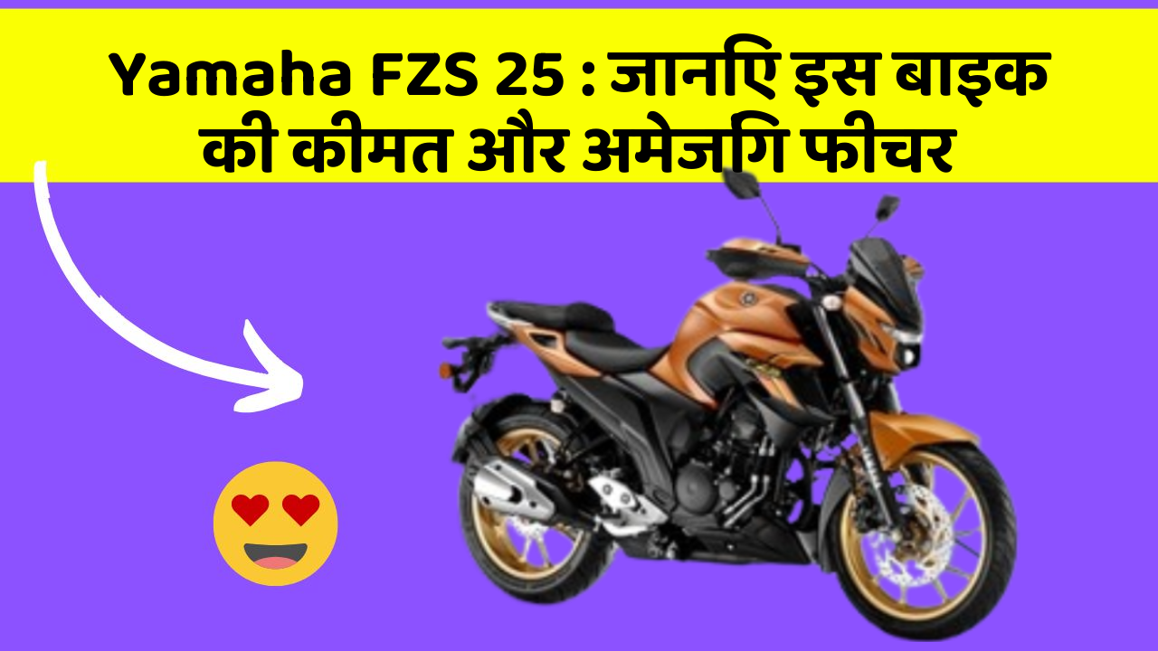 Yamaha FZS 25: जानिए इस बाइक की कीमत और अमेजिंग फीचर