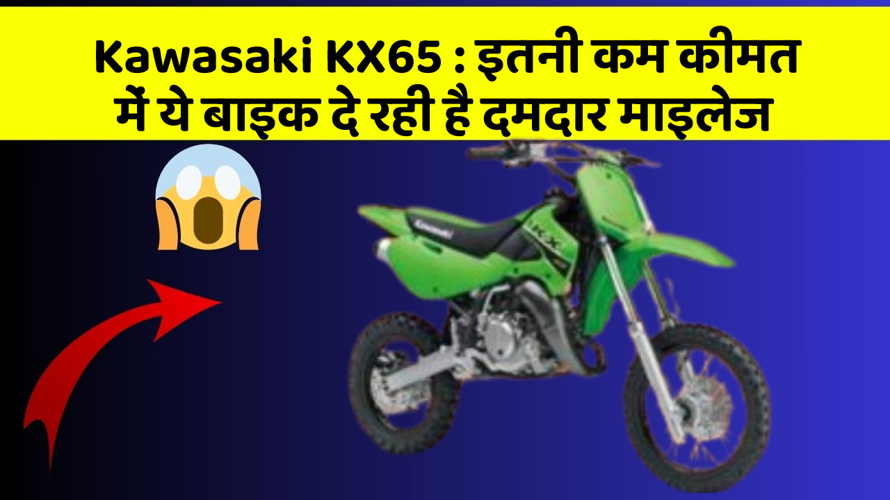 Kawasaki KX65: इतनी कम कीमत में ये बाइक दे रही है दमदार माइलेज